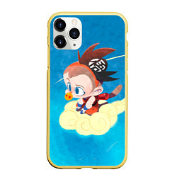 Чехол iPhone 11 Pro матовый Baby Goku, цвет: 3D-желтый