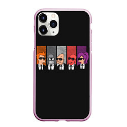 Чехол iPhone 11 Pro матовый Agents Futurama, цвет: 3D-розовый