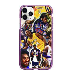 Чехол iPhone 11 Pro матовый КОБИ БРАЙАНТ KOBE BRYANT, цвет: 3D-фиолетовый