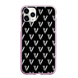 Чехол iPhone 11 Pro матовый Викинги Лого Паттерн Vikings Pattern Z