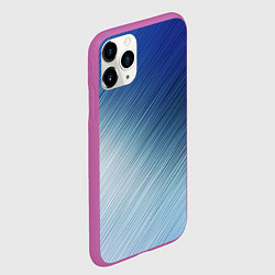 Чехол iPhone 11 Pro матовый Текстура Оттенки льда, цвет: 3D-фиолетовый — фото 2