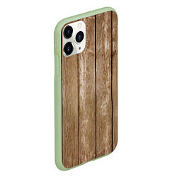 Чехол iPhone 11 Pro матовый Texture Wood, цвет: 3D-салатовый — фото 2