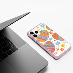 Чехол iPhone 11 Pro матовый Пасха, цвет: 3D-розовый — фото 2