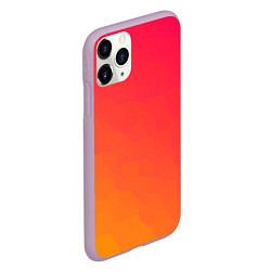 Чехол iPhone 11 Pro матовый Градиент заря, цвет: 3D-сиреневый — фото 2