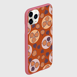 Чехол iPhone 11 Pro матовый Фиговый день, цвет: 3D-малиновый — фото 2