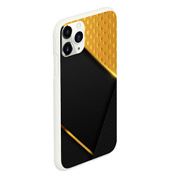 Чехол iPhone 11 Pro матовый 3D BLACK & GOLD, цвет: 3D-белый — фото 2