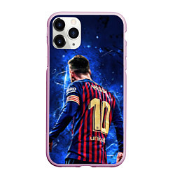 Чехол iPhone 11 Pro матовый Leo Messi Лео Месси 10, цвет: 3D-розовый