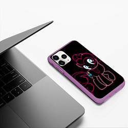 Чехол iPhone 11 Pro матовый Милая Флаттершайн, цвет: 3D-фиолетовый — фото 2