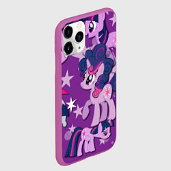 Чехол iPhone 11 Pro матовый Twilight Sparkle, цвет: 3D-фиолетовый — фото 2