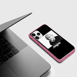 Чехол iPhone 11 Pro матовый Ладно, цвет: 3D-малиновый — фото 2