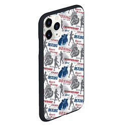 Чехол iPhone 11 Pro матовый Бокс, цвет: 3D-черный — фото 2