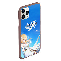 Чехол iPhone 11 Pro матовый Genshin Impact Lumine, цвет: 3D-коричневый — фото 2