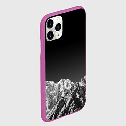 Чехол iPhone 11 Pro матовый ГОРЫ В МОЕМ СЕРДЦЕ КАМУФЛЯЖ, цвет: 3D-фиолетовый — фото 2