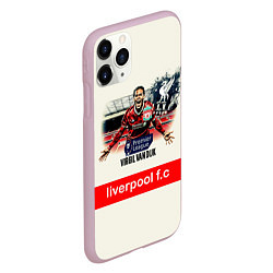 Чехол iPhone 11 Pro матовый Вирджил ван Дейк YNWA, цвет: 3D-розовый — фото 2