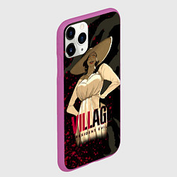 Чехол iPhone 11 Pro матовый Resident Evil Village Blood, цвет: 3D-фиолетовый — фото 2