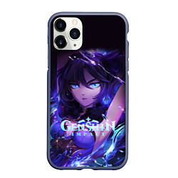 Чехол iPhone 11 Pro матовый GENSHIN IMPACT MONA МОНА