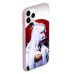 Чехол iPhone 11 Pro матовый GENSHIN IMPACT НИН ГУАН, цвет: 3D-розовый — фото 2