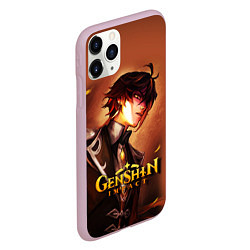 Чехол iPhone 11 Pro матовый GENSHIN IMPACT ZHONGLI, цвет: 3D-розовый — фото 2