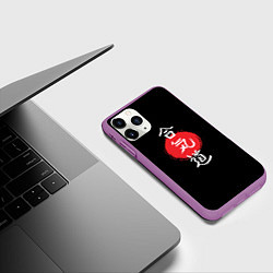 Чехол iPhone 11 Pro матовый Айкидо, цвет: 3D-фиолетовый — фото 2