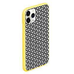 Чехол iPhone 11 Pro матовый Цветок Жизни, цвет: 3D-желтый — фото 2