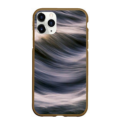 Чехол iPhone 11 Pro матовый Море волнуется, цвет: 3D-коричневый