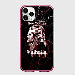 Чехол iPhone 11 Pro матовый Ragnarr, цвет: 3D-малиновый