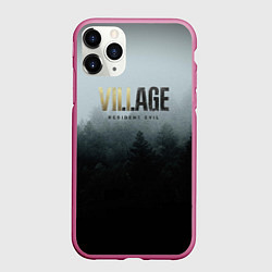 Чехол iPhone 11 Pro матовый Resident Evil Village, цвет: 3D-малиновый