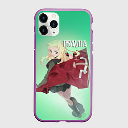 Чехол iPhone 11 Pro матовый Pravda, цвет: 3D-фиолетовый
