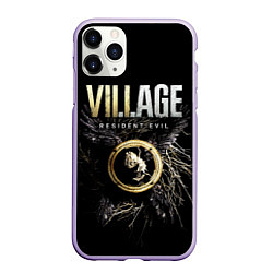 Чехол iPhone 11 Pro матовый Resident Evil: Village, цвет: 3D-светло-сиреневый