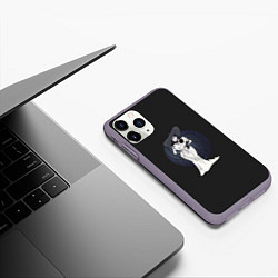 Чехол iPhone 11 Pro матовый Resident Evil Lady Dimitrescu, цвет: 3D-серый — фото 2