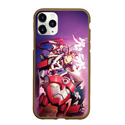 Чехол iPhone 11 Pro матовый Gurren Lagann, цвет: 3D-коричневый