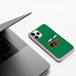 Чехол iPhone 11 Pro матовый Pepe skin, цвет: 3D-розовый — фото 2