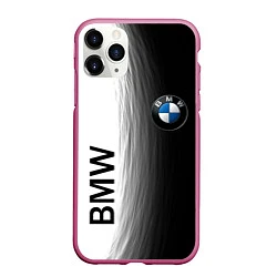 Чехол iPhone 11 Pro матовый Black and White BMW