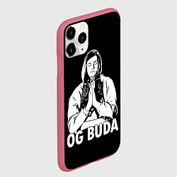 Чехол iPhone 11 Pro матовый OG Buda, цвет: 3D-малиновый — фото 2