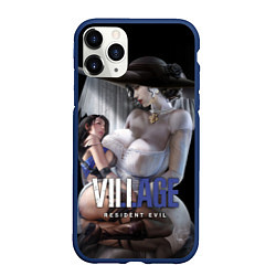 Чехол iPhone 11 Pro матовый Димитреску с дочерью, цвет: 3D-тёмно-синий