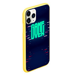 Чехол iPhone 11 Pro матовый Game Over, цвет: 3D-желтый — фото 2