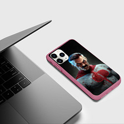 Чехол iPhone 11 Pro матовый Омнимен, цвет: 3D-малиновый — фото 2