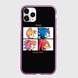 Чехол iPhone 11 Pro матовый Ringz band, цвет: 3D-фиолетовый