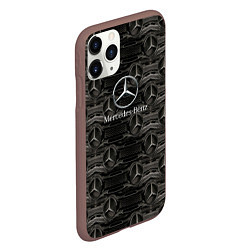 Чехол iPhone 11 Pro матовый Mercedes-Benz, цвет: 3D-коричневый — фото 2
