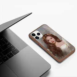 Чехол iPhone 11 Pro матовый Дженни маслом, цвет: 3D-коричневый — фото 2