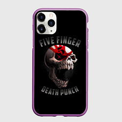 Чехол iPhone 11 Pro матовый Five Finger Death Punch 5FDP, цвет: 3D-фиолетовый