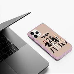 Чехол iPhone 11 Pro матовый Kill this love, цвет: 3D-розовый — фото 2