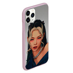 Чехол iPhone 11 Pro матовый Hot Jennie, цвет: 3D-розовый — фото 2