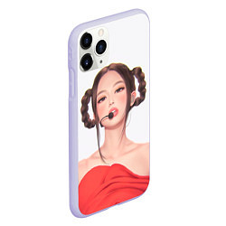 Чехол iPhone 11 Pro матовый Sweet Jannie, цвет: 3D-светло-сиреневый — фото 2