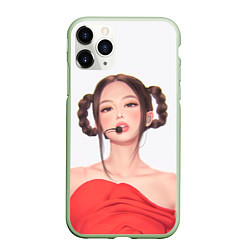 Чехол iPhone 11 Pro матовый Sweet Jannie, цвет: 3D-салатовый