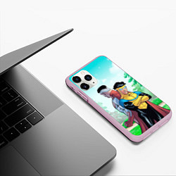 Чехол iPhone 11 Pro матовый Марк Грэйсон Неуязвимый, цвет: 3D-розовый — фото 2