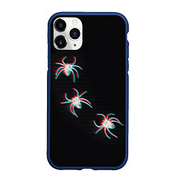 Чехол iPhone 11 Pro матовый ПАУКИ ГЛИТЧ GLITCH SPIDERS