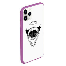 Чехол iPhone 11 Pro матовый Sukunas Laugh, цвет: 3D-фиолетовый — фото 2