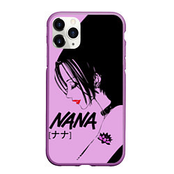 Чехол iPhone 11 Pro матовый Нана аниме, цвет: 3D-фиолетовый