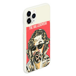 Чехол iPhone 11 Pro матовый The Big Lebowski Dude, цвет: 3D-белый — фото 2